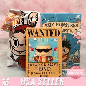 Labubu FRANKY POP MART - The Monsters x One Piece Figure Toy Doll